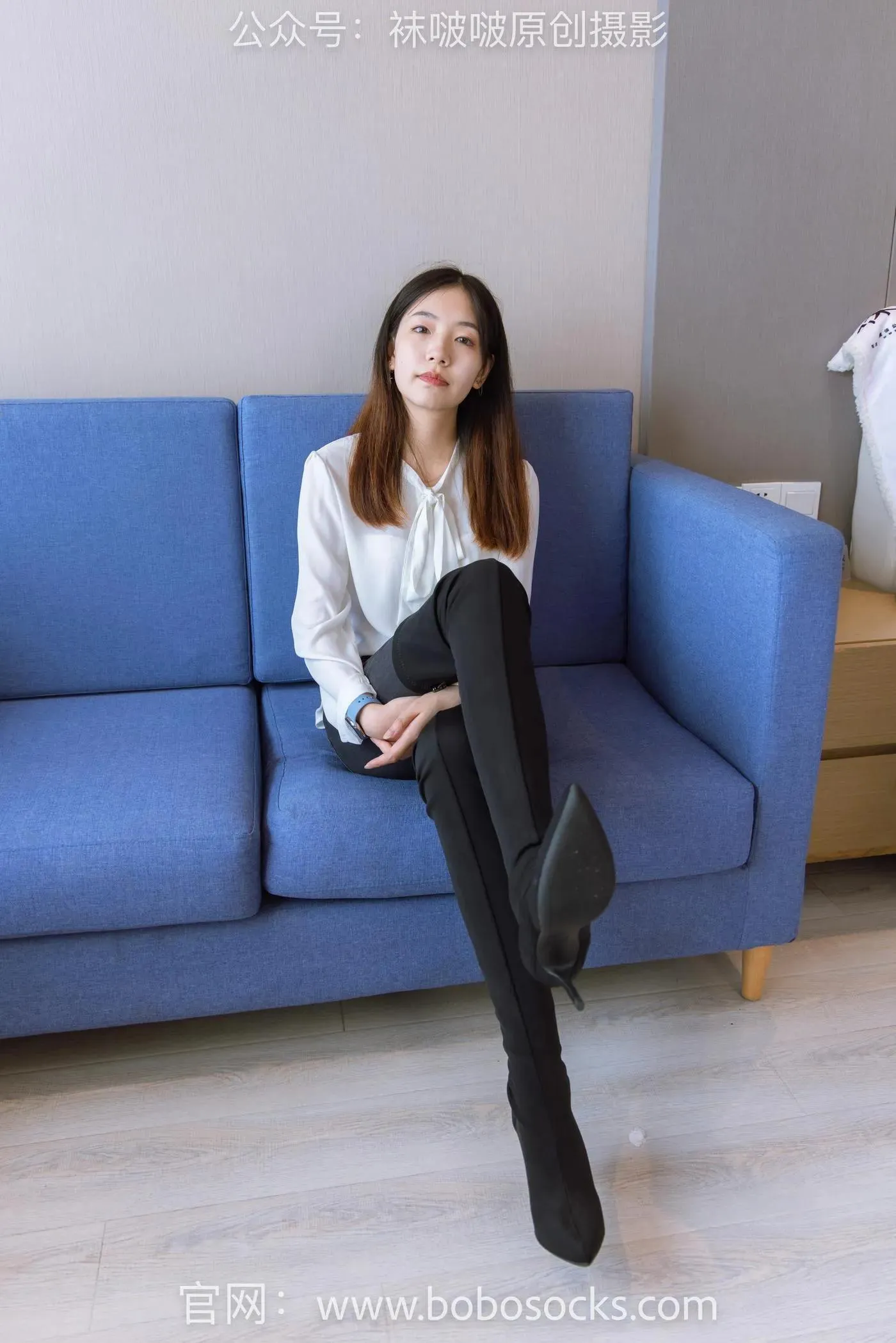 [BoBoSocks袜啵啵]NO.158 小甜豆-高跟长靴、白棉袜、裸足 [136P]插图8